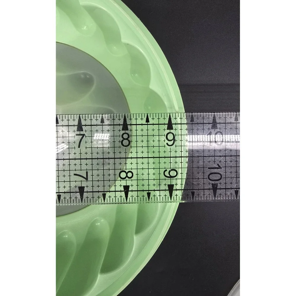 Vtg Tupperware Jel-N-Serve Jello Mold Ice Ring 3 Pc 1202-4‎ Jadeite Mint Green